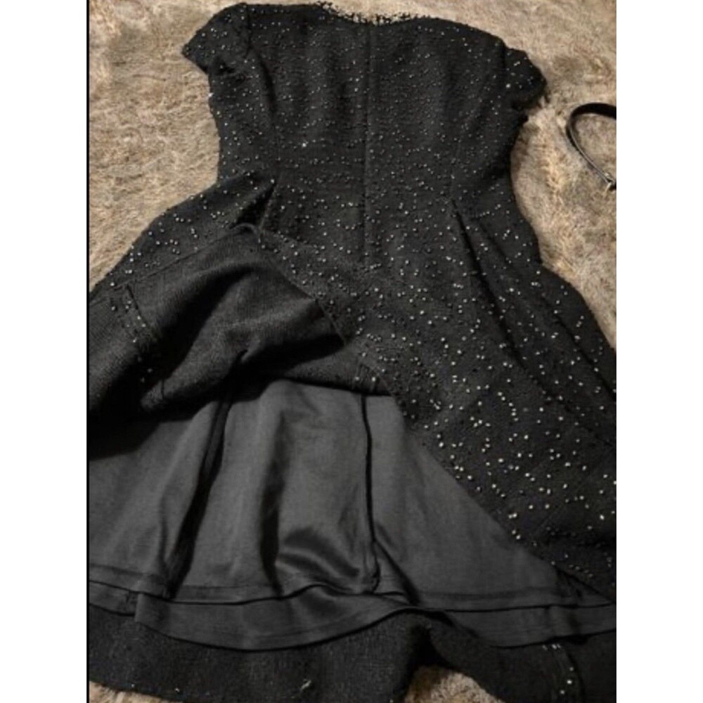 Vince Camuto dress size 14, Black with Stoned collar Party dress new year - Picture 8 of 10